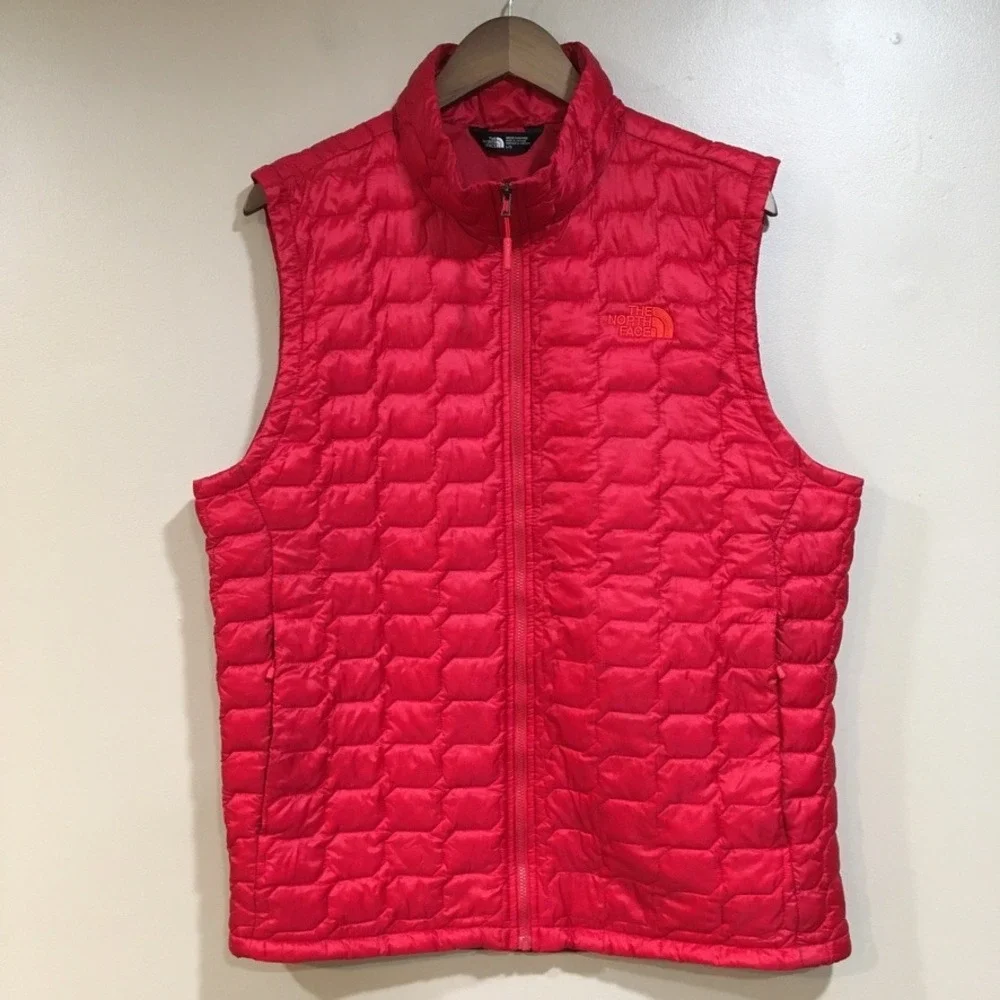 The North Face Thermoball Eco Insulated Puffer Vest Mens L Red Performance Hike
